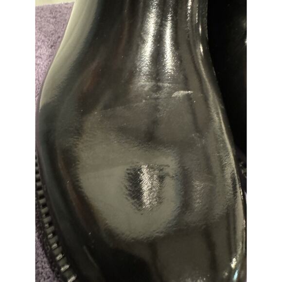 MICHAEL KORS Sutter Black MK Monogram Rain Boots Women’s 8 Waterproof - Picture 13 of 13